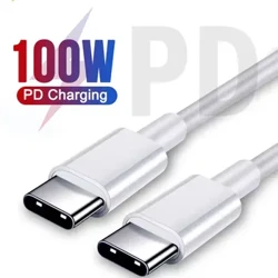 Cavo dati di ricarica rapida da USB C a USB tipo C PD 100 W 60 W per Huawei Samsung Xiaomi Macbook iPad linea dati da tipo C a tipo C