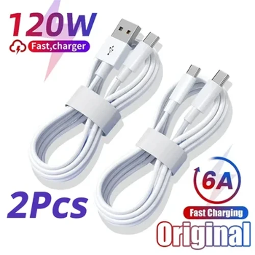 1-2Pcs USB C-유형 C 케이블 5A PD iPhone 15 Pro Max 용 고속 충전 데이터 와이어 코드 Huawei Xiaomi 13 12 Samsung POCO Oneplus