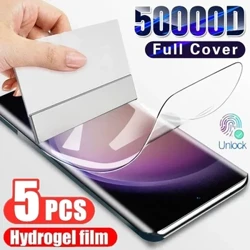 5Pcs Hydrogel Film for Samsung Galaxy S20 S22 S21 S23 Ultra S10 S9 S8 Plus FE Screen Protector for Samsung Note 20 10 9 8 Plus