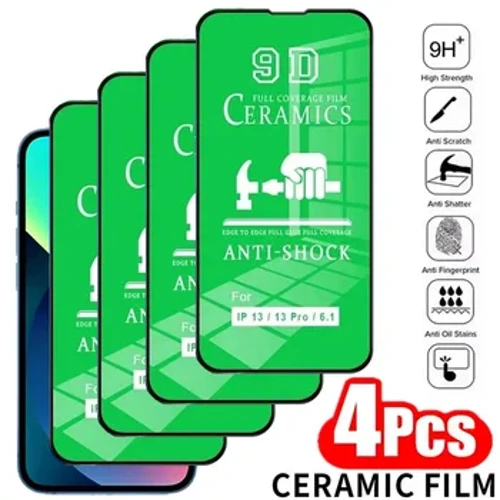 4 STK HD Blød Keramisk Film til IPhone 14 11 12 13 Pro Max Mini 6 8 7 Plus Skærmbeskytter til IPhone XS MAX X XR SE Ikke glas