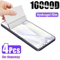 4 STK Hydrogel Film til Samsung Galaxy S24 S23 S22 S8 S9 S10 Plus S21 S20 FE 5G A54 A34 A24 A14 Note 20 Ultra 9 skærmbeskytter