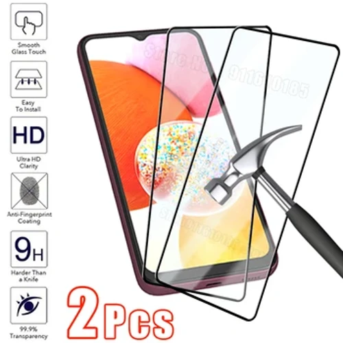 2PCS Tempered Glass kwa A54 A34 A14 A12 A51 A72 A13 A22 A73 A53 A33 S21 S20 FE 5G Screen Protector kwa Samsung S22 S23 S24 Plus