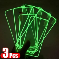 Protecteur d'écran lumineux, 1 à 3 pièces, en verre trempé brillant pour IPhone 12 11 Pro Max 12 Mini XR X XS 13 Pro MAX 7 8 Plus
