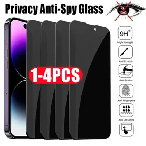1-4 db Privacy képernyővédő fólia iPhone 12 13 14 Pro Max Mini 7 8 Plus Anti-spy edzett üveg iPhone 11 Pro XS MAX XR X készülékhez