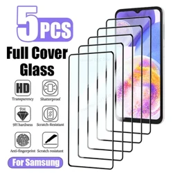 Bộ 5 Che Phủ Toàn Bộ Kính Cường Lực Cho Samsung A14 A13 A33 A53 A52S A73 S21 FE 5G Tấm Bảo Vệ Màn Hình trong Cho Samsung S23 S22 Plus A21S A72