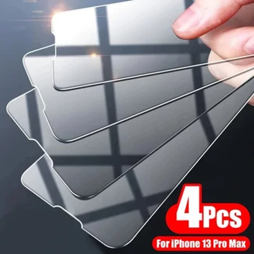 4PCS Vollglas Cover fir iPhone 11 12 13 14 Peru Maximum Écran Protector op iPhone 6 7 8 plus X XR XS Maximum Glas