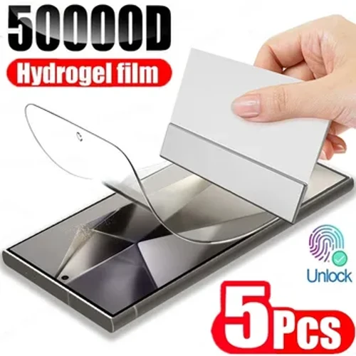 5Pcs Hydrogel Film para sa Samsung Galaxy S20 S22 S21 S23 S24 Ultra S10 S9 S8 Plus FE Screen Protector para sa Samsung Note 20 10 9 Plus
