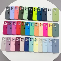 Lüks Orijinal Silikon Kılıf Apple iPhone 15 11 13 12 14 Pro Max Resmi Logo Kılıfları iPhone 15 13 12 14 Pro Tam Kapak