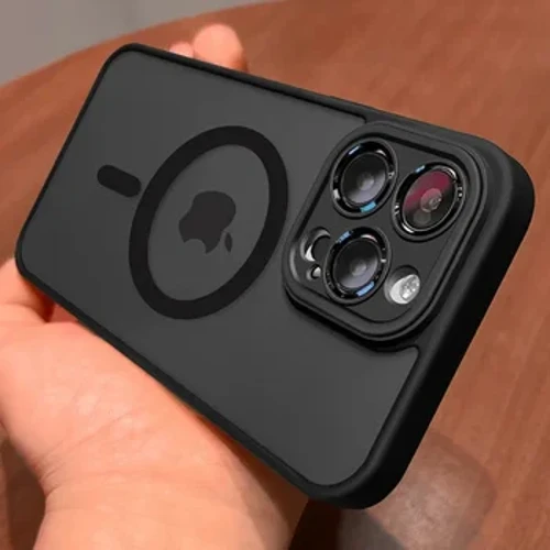 ʻO ka hihia hoʻopaʻapaʻa hoʻopaʻapaʻa ʻo Magnetic Luxury Matte Translucent Armor Shockproof no ka iPhone 14 13 12 11 15 Pro Max Plus no ka uhi uhi ʻole ʻole ʻole o Magsafe