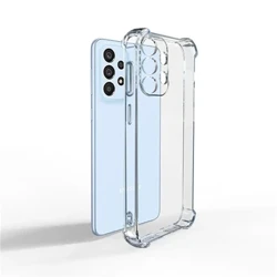 Antichoc Étui En Silicone Transparent Pour Samsung A15 A25 A35 A55 A54 A34 A14 A04 A53 A73 A33 A23 A13 A52 A32 A51 A71 A50 A7 A9 A8 Capa