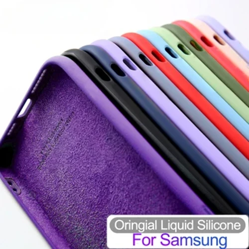 S 24 23 23 22 21 20 10 Vloeibare Siliconen Telefoon Case Voor Samsung Galaxy S24 S23 Ultra S22 S21 s20 FE S10 Plus Zachte Schokbestendige Cover