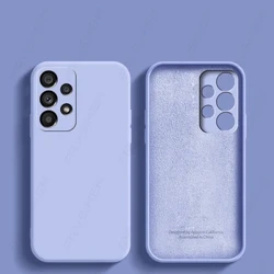 Ốp điện thoại mềm silicon lỏng nguyên bản sang trọng dành cho Samsung Galaxy A12 A22 A32 A52 A13 4G A23 A54 A14 A33 A53 A73 5G M32 M52 M22