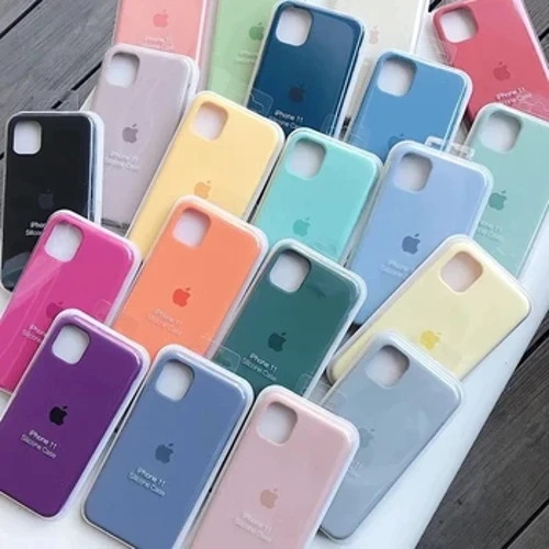 Apple iPhone 11 12 13 14 15 Pro Max uchun hashamatli original silikon sumkasi iPhone 15 Plus X XS XR 13 14 Pro qopqog'i uchun rasmiy sumka
