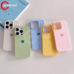 Luxus Love Matte Silikon Soft Candy Color Case Fir iPhone 15 14 Plus 13 12 Mini 11 Pro Max SE 2022 2020 Ultra Thin Back Cover