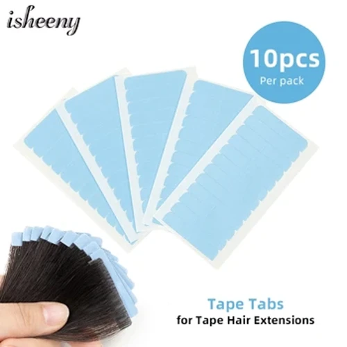 ʻElua ʻaoʻao liʻiliʻi liʻiliʻi ʻo Blue Adhesive Glue Tape no ka lipine i ka lauoho hoʻonui hoʻololi i ka lipine pale wai no ka wig Toupee.