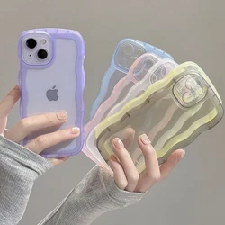 no ka iPhone 15 14 13 12 11 Pro Max Mini XS SE 7 8 Plus hihia ʻoluʻolu ʻoluʻolu a me ke ʻano o ka hawewe ʻoni ʻoniʻoni Hybrid Shockproof Bumper Cover Soft Funda