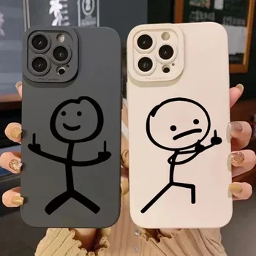 Cuto Cartoon Matchman Silicone Case for Samsung S23 S22 Ultra Plus S21 Fe Note