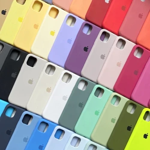 Funda de silicona con logotipo oficial Original para Apple iPhone 14 13 12 15 Pro Max, fundas para iPhone XR 7 8 14 15 Plus 13, funda completa