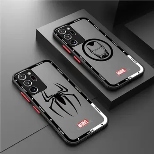Kipochi cha Simu cha Nembo ya Marvel Hero cha Samsung Galaxy S22 S24 Ultra S23 S21 Note 20 Ultra Note 10 Plus 8 9 Matte Cover Shockproof