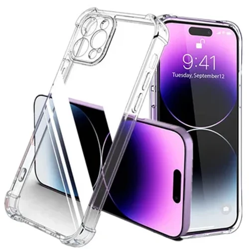 Stötsäkert Silikon genomskinligt telefonfodral för IPhone 12 13 11 14 Pro Max Mini Lens Protection Bakfodral för IPhone XS MAX XR 7 8 Plus