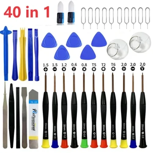 40 in 1 Mobiele Telefoon Reparatie Tools Spudger Pry Opening Tool Schroevendraaier Set voor iPhone X XR XSMAX 8 7 6S 11 12 13 14 Handgereedschap