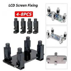 1/4/8 pçs universal fixação braçadeira titular ajustável ferramenta de reparo do telefone móvel display lcd tela fixação clipe tablet ferramenta