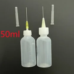 50 Ml Nhựa Chất Lỏng Bình Có Kim Cho Nhựa Thông Hàn Thông Lượng Dán Rượu 502 Keo Thả iPhone Dụng Cụ Sửa Chữa