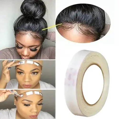 Rouleau d'adhésifs adhésifs Double face pour Extension de cheveux, 3 m/rouleau, longue durée, imperméable, bande adhésive pour perruque, accessoires de Salon de coiffure pour un usage quotidien