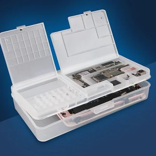 SUNSHINE SS-001A Multi-Funktioun Magic Box Handy LCD Écran Mainboard IC Parts Reparatur Plastik Stockage Box Organizer Tool