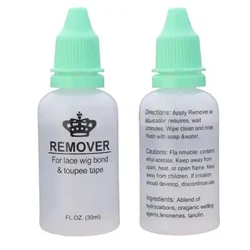 1/2Bottle 30ML Remover Gludyddion Tâp Remover Glud Dwyochrog Ar gyfer Offeryn Estyniad Gwallt Dileu Gwallt Lace