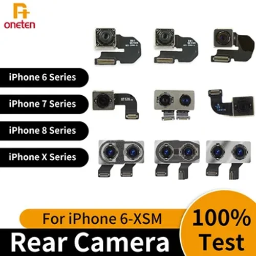 Rear Camera Para sa iPhone X XS XS MAX Pag-aayos ng Kapalit ng likod ng Camera Mga Bahagi ng Mobile Phone Sensor Flex Cable Para sa iPhone 6 6s 7 8 Plus