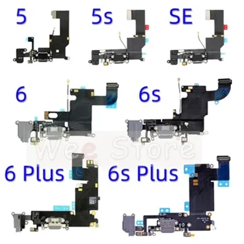 AiinAnt dolny kabel USB do stacji dokującej ze złączem Lightning Flex Cable do iPhone'a 5S SE 6 6s 7 Plus części do telefonu