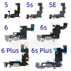 AiinAnt aşaky USB ýyldyrym porty üçin zarýad beriji dok zarýad beriji flex kabeli iPhone 5S SE 6 6s 7 Plus telefon bölekleri üçin