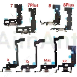AiinAnt USB Port Charger Dock Connector Mic Charging Flex Cable No iPhone 7 8 Plus Xs Max X XR Dock Charging Flex