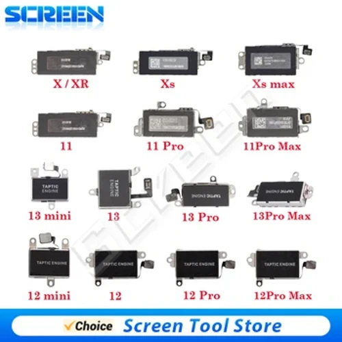 Nasubok na Well Vibrator Vibration Flex Cable Para sa iPhone 7 8 Plus X XR XS 11 12 13 Pro Max Mini Motor Kapalit na Mga Bahagi ng Mobile Phone