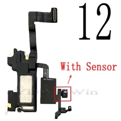 Kulak Hoparlör Flex Kablo iPhone 12 11 Pro Max Mini X XS XR Ön Işık Sensörü Kulaklık Montaj Şerit Yedek Parçalar