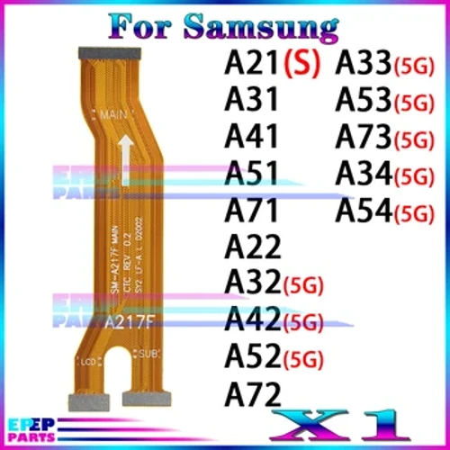 Placa principal placa-mãe conector cabo flexível para samsung galaxy a21s a31 a41 a51 a71 a22 a32 a42 a52 a72 a33 a53 a73 a34 a54 5g