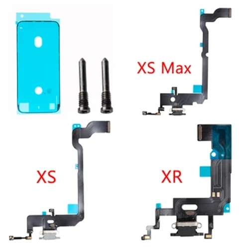 USB ataka kargagailua Dock konektorea Mikrofonoa kargatzeko kablea iPhone X XR XS Max Dock kargatzeko Flex