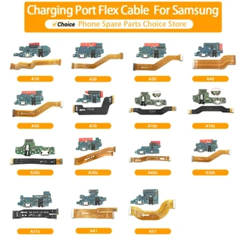 Cổng Sạc USB Ban Cáp Mềm Kết Nối Cho Samsung A10 A20 A30 A40 A70 A10S M16 M16 A20S A30S A60 a50S A31 A51 Micro