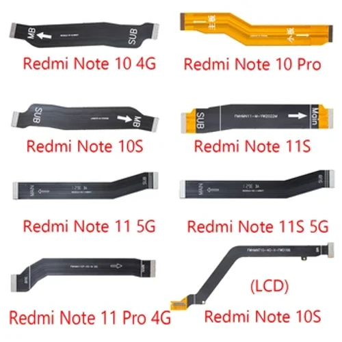 Câble flexible de carte mère d'écran LCD pour Xiaomi Redmi Note 10 11S Pro 4G 11S 5G 11 Pro, ruban flexible d'affichage LCD