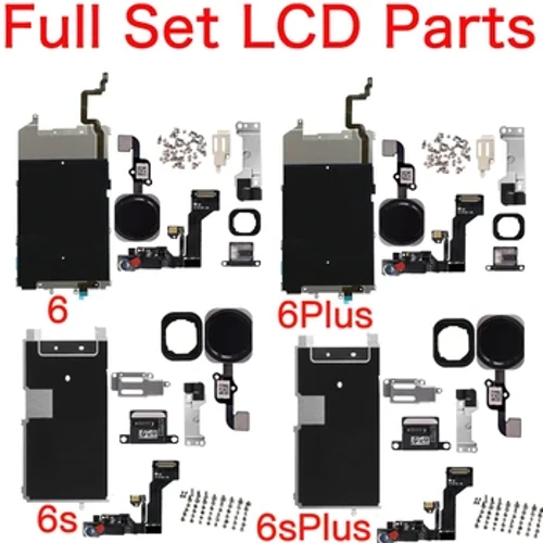 Bộ Đầy Đủ Màn Hình LCD Phần Dành Cho iPhone 6 6P 6S 6SPlus Tấm Kim Loại Camera Trước Tai Loa Nút Home dây Nguồn Flex Cable Và Tất Cả Các Ốc Vít