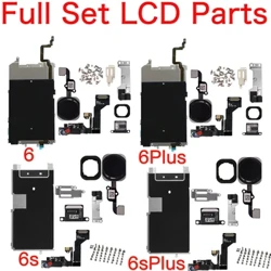 Full Set LCD Parts Para sa iPhone 6 6P 6S 6SPlus Metal Plate Front Camera Ear Speaker Home Button Flex Cable At Lahat ng Turnilyo