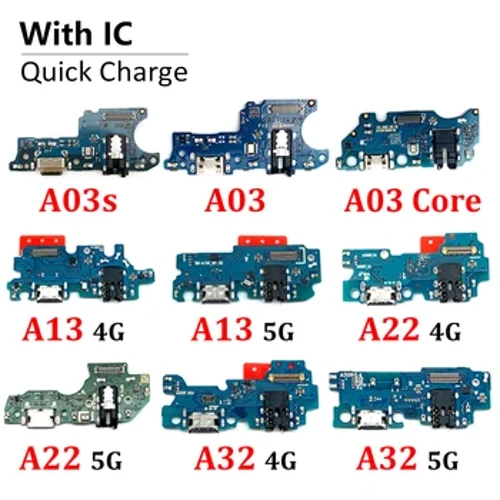 Cysylltydd Doc USB Charger Bwrdd Codi Tâl Port Flex Cebl Ar gyfer Samsung A02 A12 A02s A03s A03 Craidd A13 A22 A32 4G 5G A04 A04s A04E