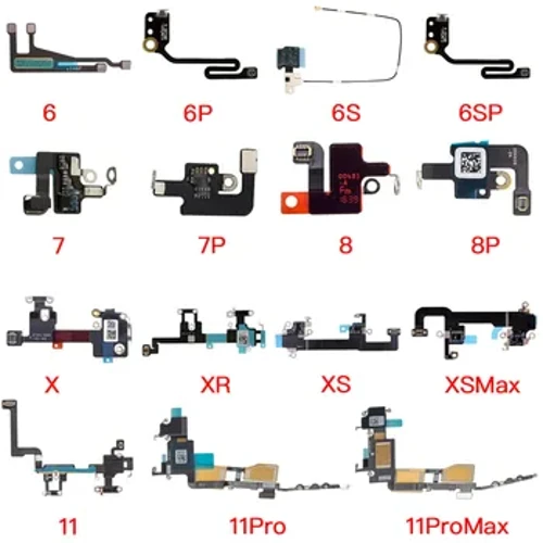 Câble flexible de Signal d'antenne WiFi, pièces de rechange pour Apple iPhone 6 6P 6s 6SP 7 7P 8 Plus X XR Xs 11 Pro Max