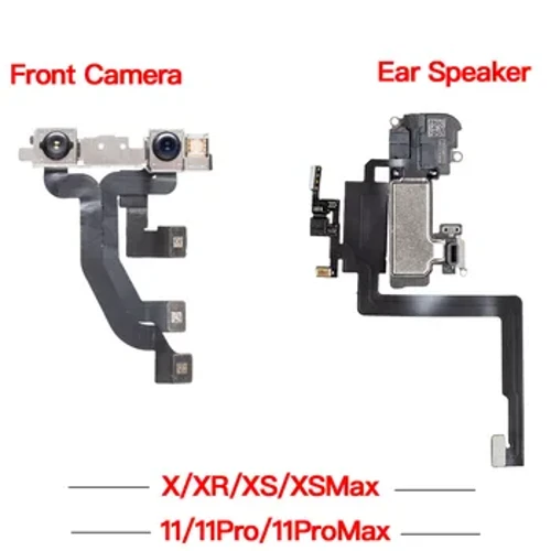 I-Ear Speaker Camera yangaphambili Ne-Sensor Flex Cable Ye-iPhone X XR XS 11 Pro Max Replacement