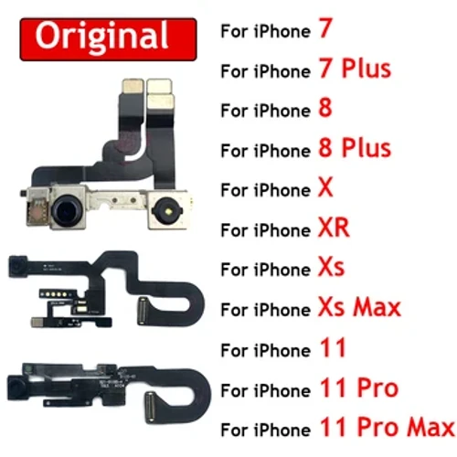 Neu für iPhone 7 8 Plus X XR XS Max 11 12 Pro Max Frontkamera-Flexkabel mit Näherungslicht-Touchsensor-Flexkabel