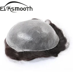 ʻO ka ʻili lahilahi 0.03mm ka lauoho maoli kane Toupee ka lauoho kanaka kane wig ka mea hoʻololi i nā ʻōnaehana lauoho ʻāpana Protesis Capilar Hombre kāne wig