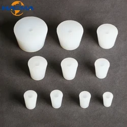 Hoʻopaʻa Silicone Conical Me ka Hole/Paʻa Airlock Valve Silicone Plug Fermenter Uhi Hōʻike Paipu Hoʻopono ʻia ʻo Brew Wine Bottle Stoppers