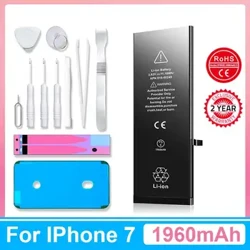 XDOU 2023 Bagong Baterya ng Telepono Para sa IPhone 7 IPhone7 Na May Libreng Repair Tools Kit 1960mAh High Capacity na Pagpapalit ng Bateria