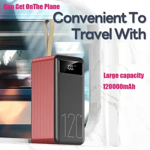 MỚI 120000mAh công suất lớn ngân hàng điện cầm tay ngoài trời ngân hàng điện 66W sạc nhanh thích hợp cho điện thoại di động máy tính xách tay máy tính bảng